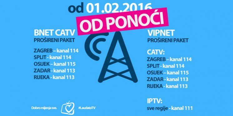 LTV u Proširenom paketu Bnet-a i VIPnet-a &ndash; OD PONOĆI