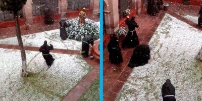 Ne propustite zabavnu &ldquo;snježnu borbu&rdquo; franjevaca