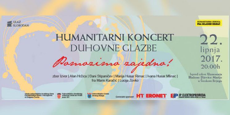 Humanitarni koncert u Širokom Brijegu
