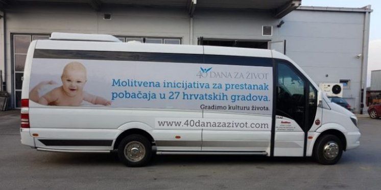Promocija života - Mini busom '40 dana za život' kroz Hrvatsku