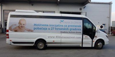 Promocija života - Mini busom '40 dana za život' kroz Hrvatsku