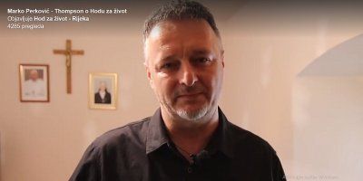 Thompson poziva na 'Hod za život' - Ja i moja obitelj idemo!