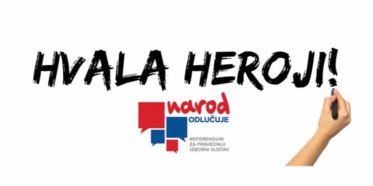 Narod odlučuje: Uz pjesmu Lijepa li si i skandiranje &lsquo;Hrvatska, Hrvatska&rsquo; predani potpisi Hrvatskom saboru