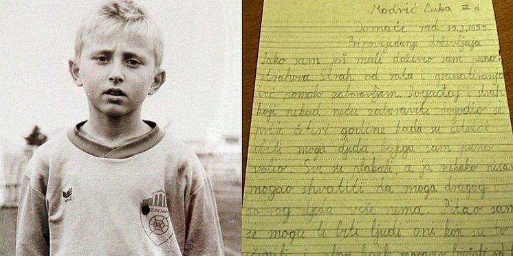 'SVI SMO PLAKALI' Zadaćnica malog Modrića: Moj dobri dida, zašto su te ubili...