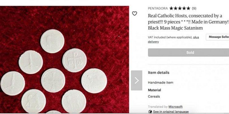 Online trgovina prodaje devet "posvećenih" hostija 