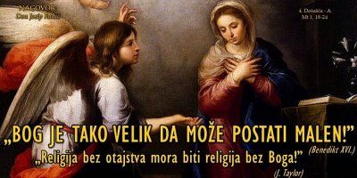 &bdquo;BOG JE TAKO VELIK DA MOŽE POSTATI MALEN!&rdquo; (Benedikt XVI.)