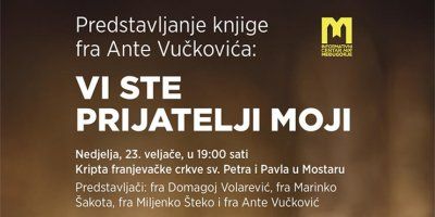 Predstavljanje nove knjige fra Ante Vučkovića &ndash; Vi ste prijatelji moji