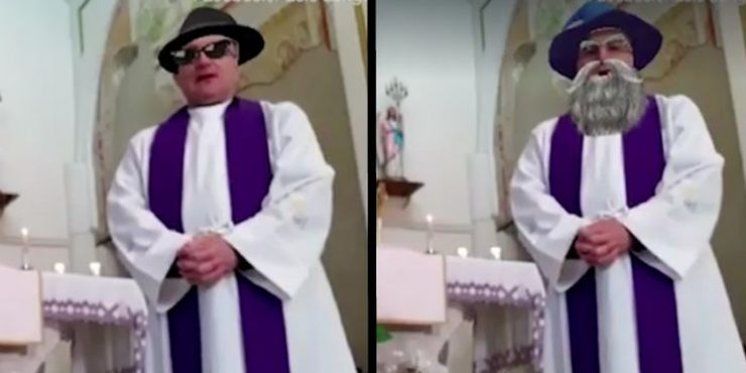 Svećenik slučajno upalio video filtere tijekom prenošenja mise uživo: &bdquo;Ovo je najbolja stvar ikad&rdquo;