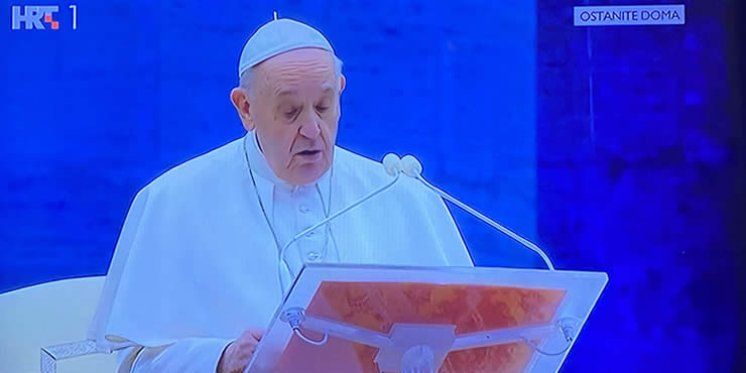Papin nagovor uz Urbi et orbi: &bdquo;Što ste bojažljivi? Kako nemate vjere?&ldquo;