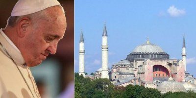 Papa Franjo: "Mislim na svetu Sofiju i jako sam žalostan"