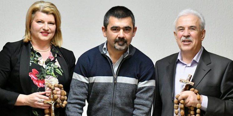 Hrvatski branitelj JOZO KLARIĆ &ndash; KLAJO nakon pet dana pješačenja stigao u Međugorje