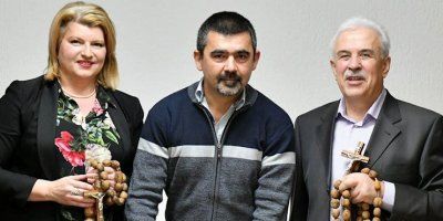 Hrvatski branitelj JOZO KLARIĆ &ndash; KLAJO nakon pet dana pješačenja stigao u Međugorje