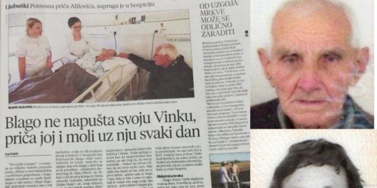 Vinka i Blago iz Ljubuškog nakon 60 godina braka umrli jedno za drugim: "Bila mi je prva ljubav, zakleo sam se Bogu i njoj, tako je bilo i ostat će tako"