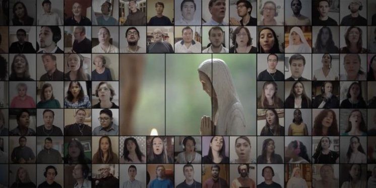 VIDEO Poslušajte kako 450 izoliranih glasova pjeva kao himan &lsquo;Zdravo Kraljice &ndash; Salve Regina&rsquo; kao jedan