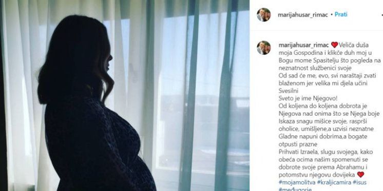 Marija Husar Rimac u molitvi broji dane do poroda: Objavila Marijin hvalospjev &ldquo;Veliča&rdquo;