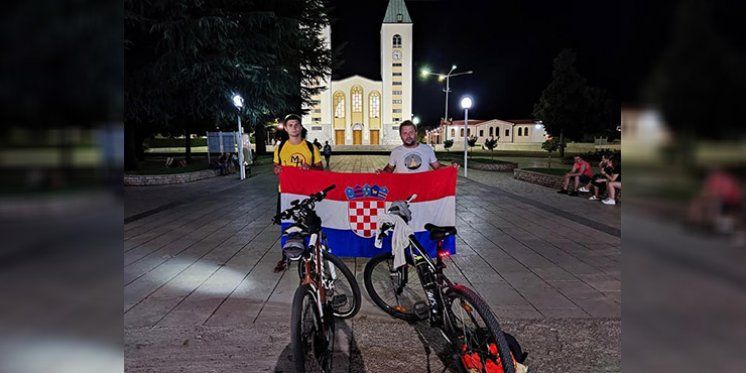 Vlč. Marijan Štingl: 7. put biciklom u Međugorje